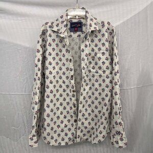 U.S. Polo Assn. Denim Co. White Slim Fit Printed Shirt